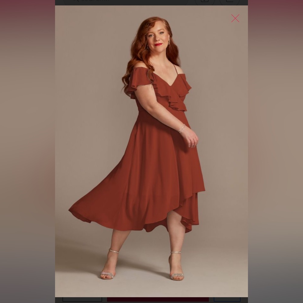 David’s Bridal- Bridesmaid Dress Cinnamon Size 14